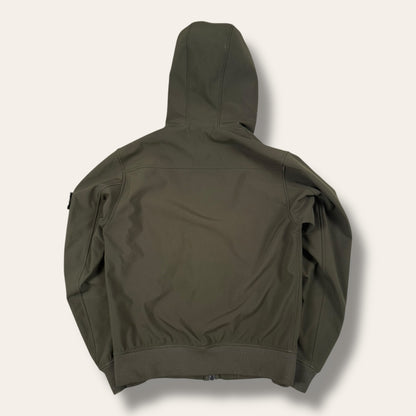 Stone Island Soft shell-R dark green - Medium