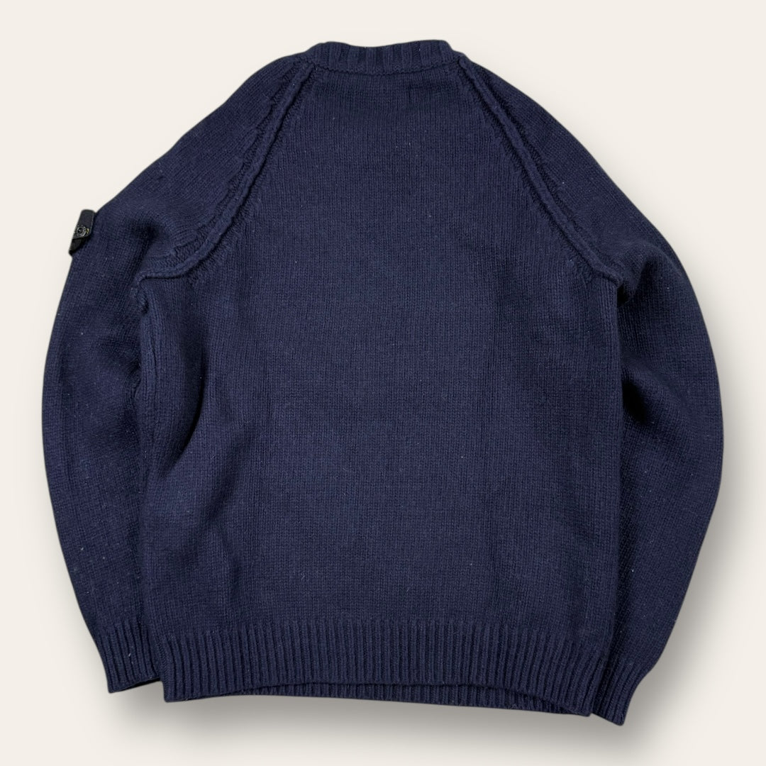 Stone Island knitted sweater navy - Medium