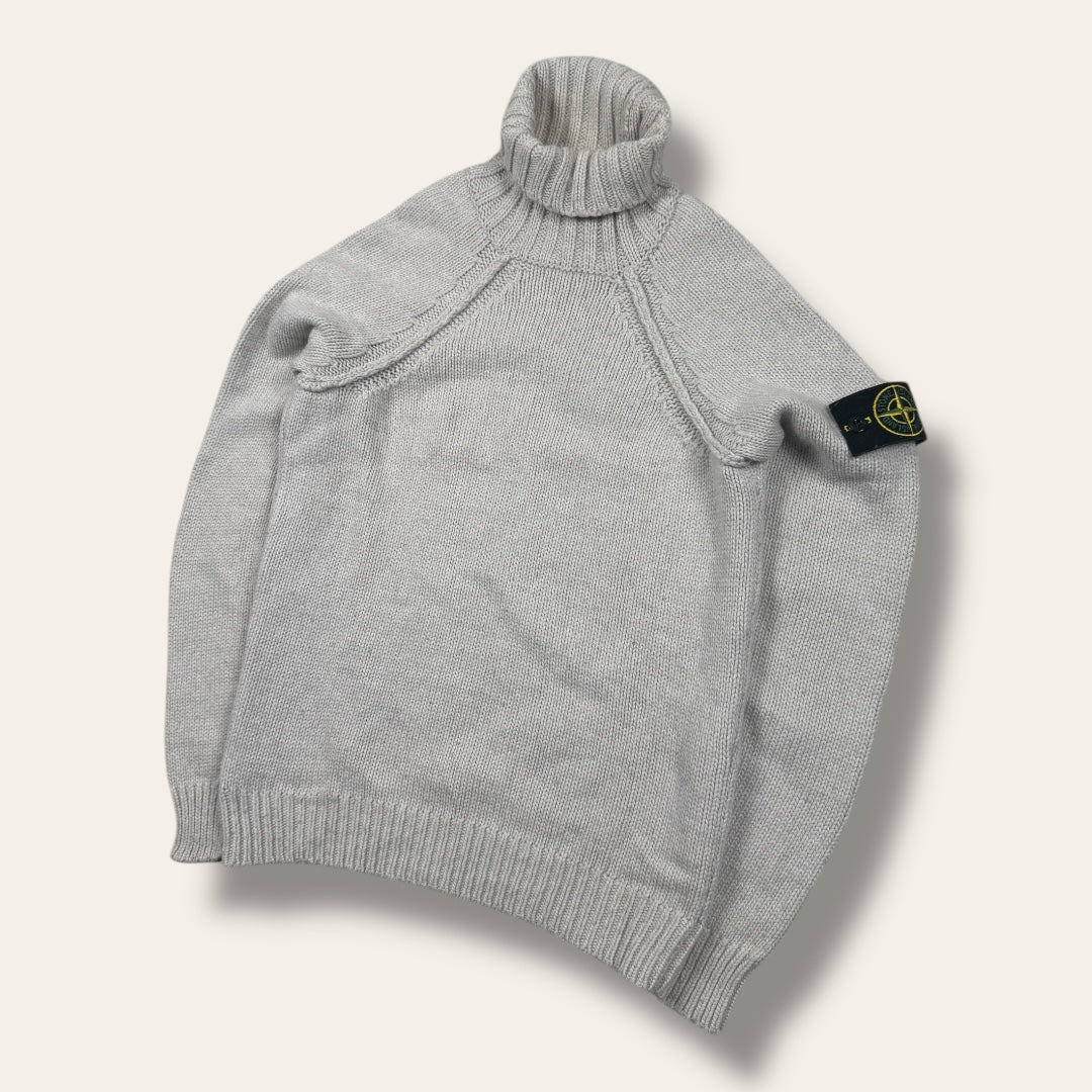 Stone Island turtle neck beige - Small