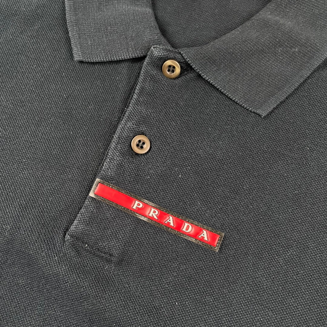 Prada red tab polo shirt - Large