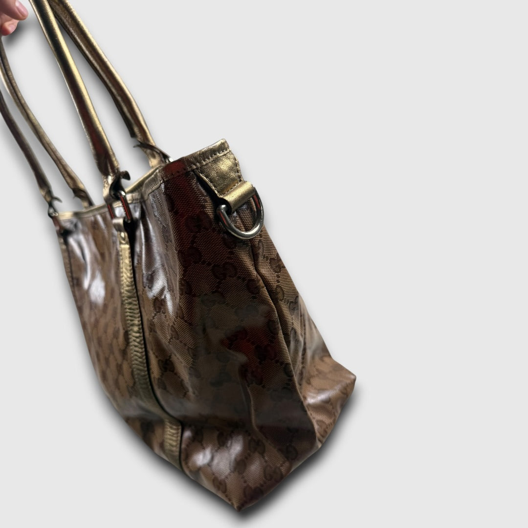 Gucci GG canvas plastific leather