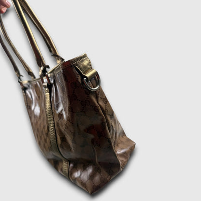Gucci GG canvas plastific leather