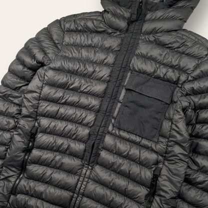 Stone island garment dyed micro yarn down jacket black/grey - Medium