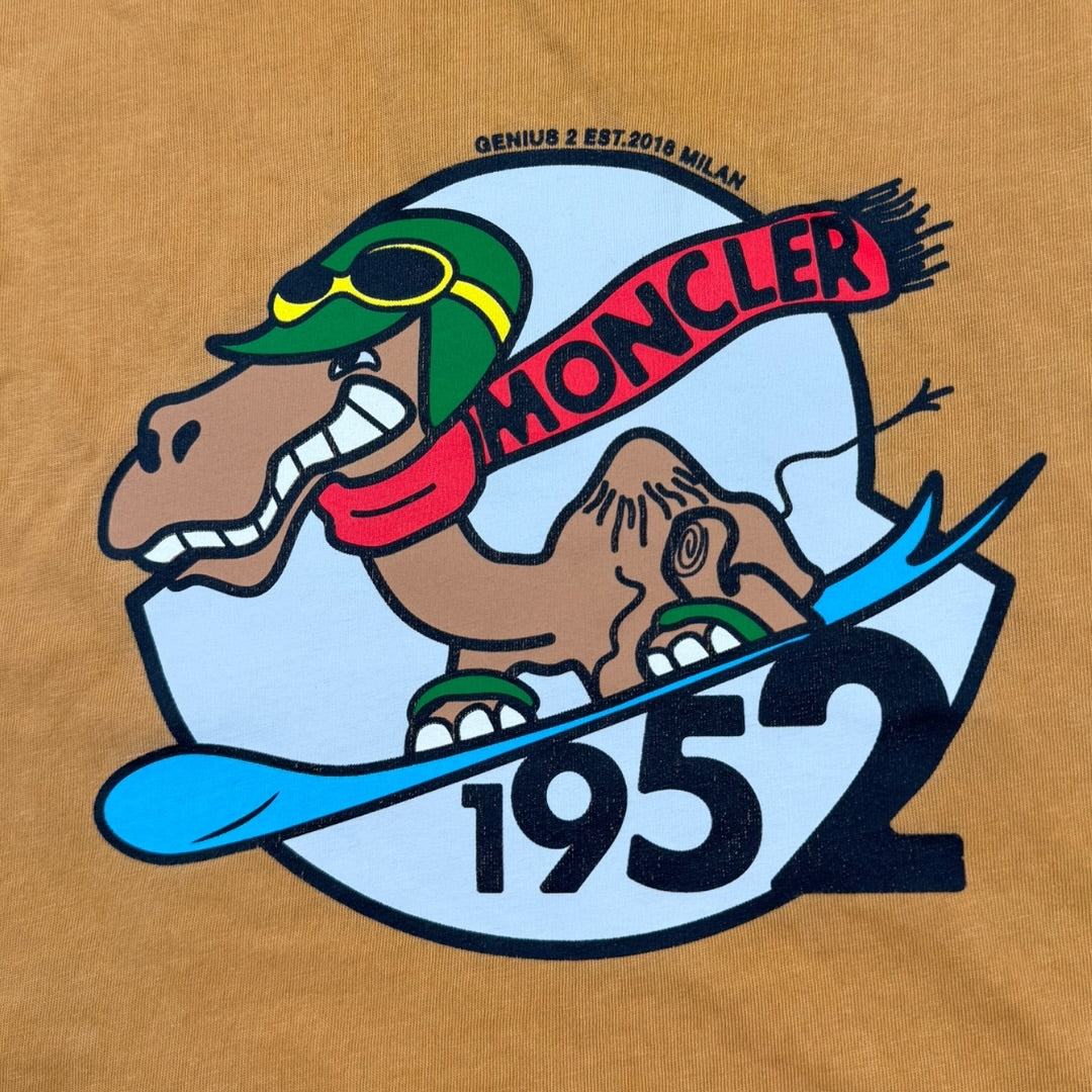 Moncler logo tee camel - Medium