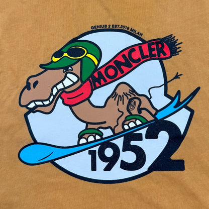 Moncler logo tee camel - Medium
