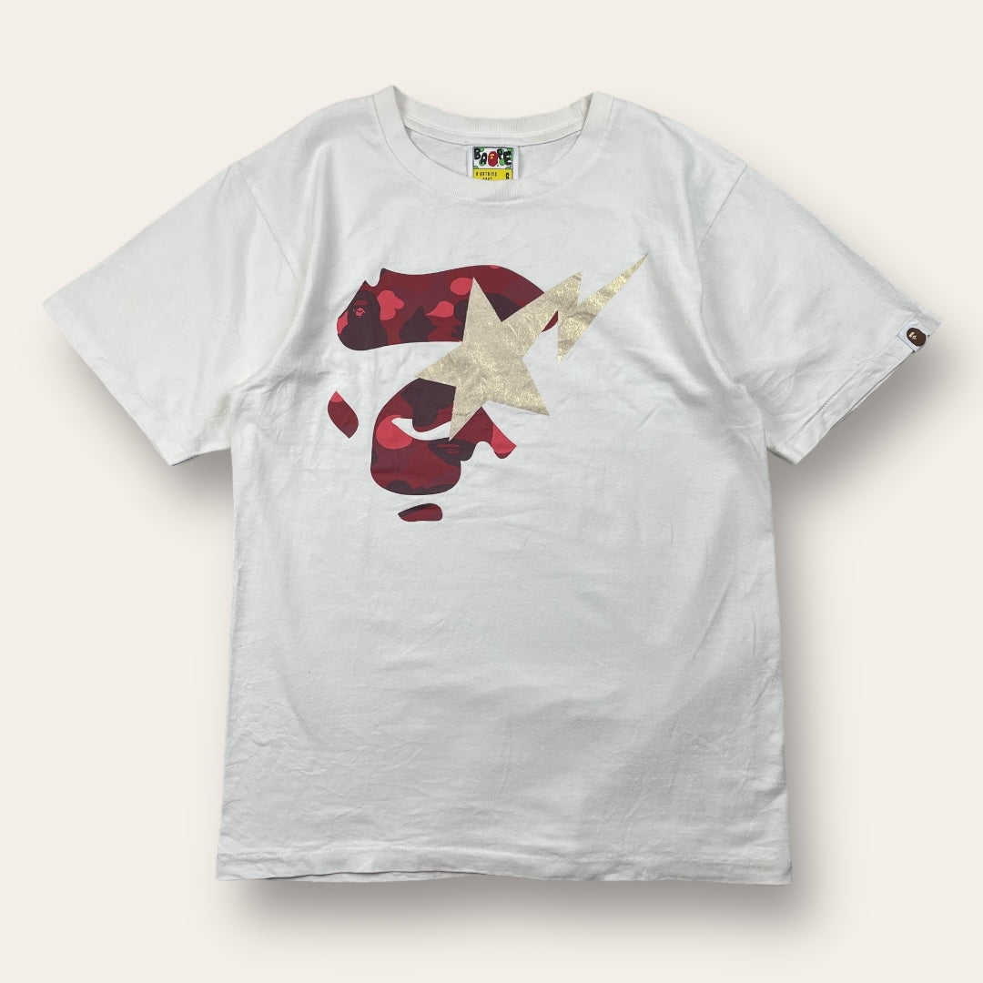 Bape bapesta tee white - Small