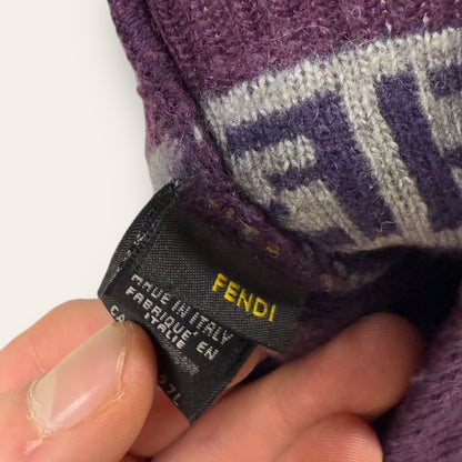 Fendi hat grey/purple