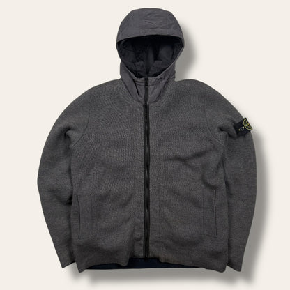 Stone Island double lined jacket grey - Large