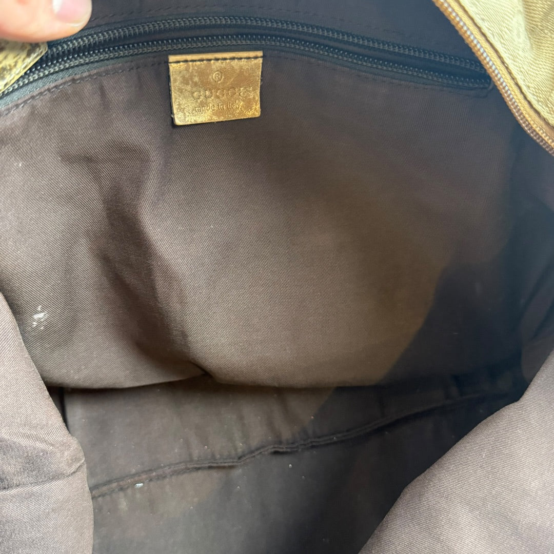 Gucci vintage GG Canvas Web/Sherry Line Tote