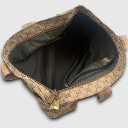 Gucci GG Canvas Web/Sherry Line Tote bag