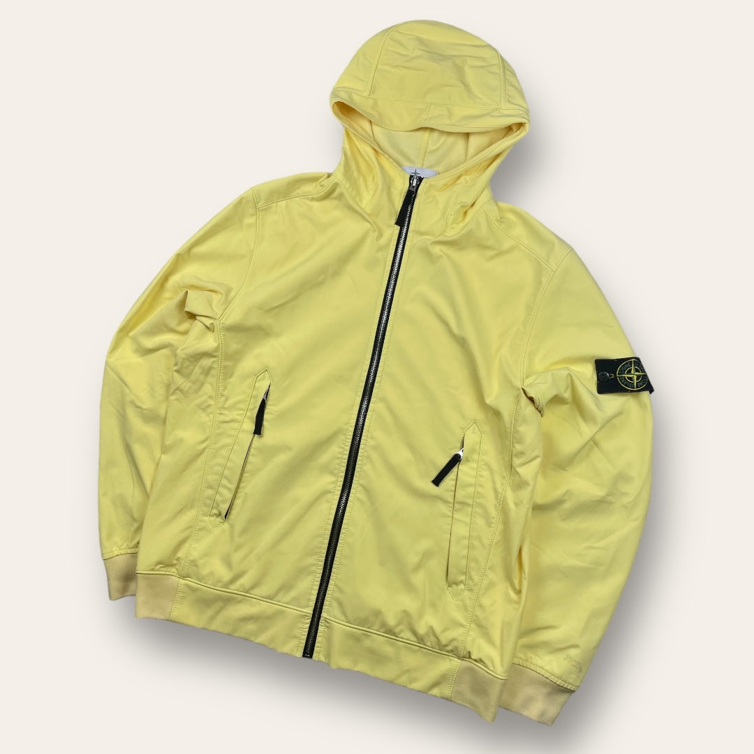 Stone Island light shoft shell-r neon yellow