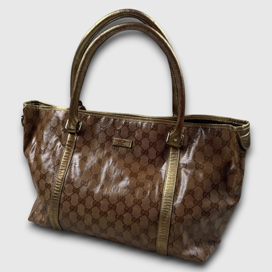 Gucci GG canvas plastific leather