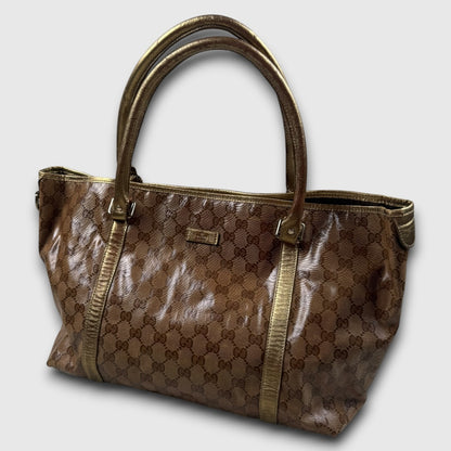 Gucci GG canvas plastific leather