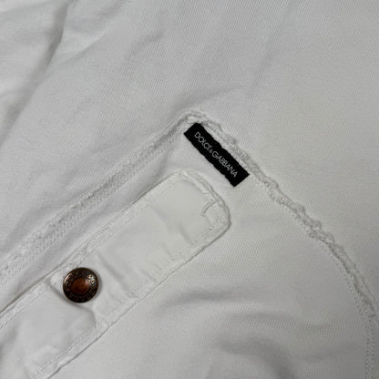 Dolce & Gabbana zip-up vest white - Medium