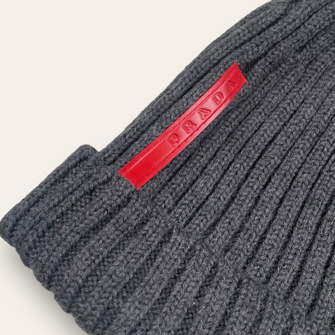 Prada sport beanie grey