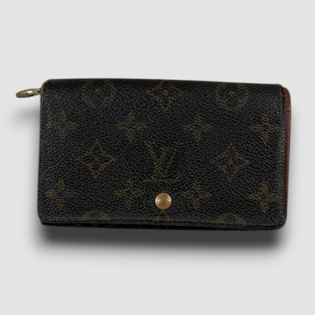 Louis Vuitton zip wallet brown