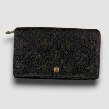 Louis Vuitton zip wallet brown