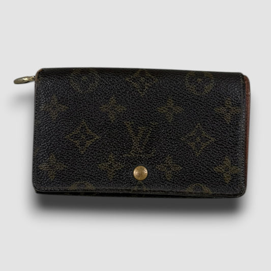 Louis Vuitton zip wallet brown