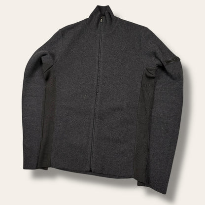 Prada black label zip-up vest black - Small