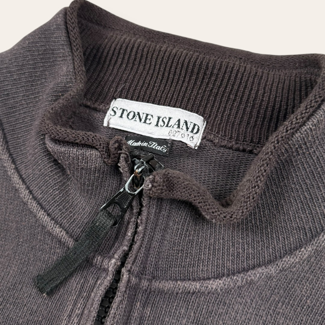 Stone Island zip-up vest brown - Large