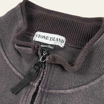 Stone Island zip-up vest brown - Large