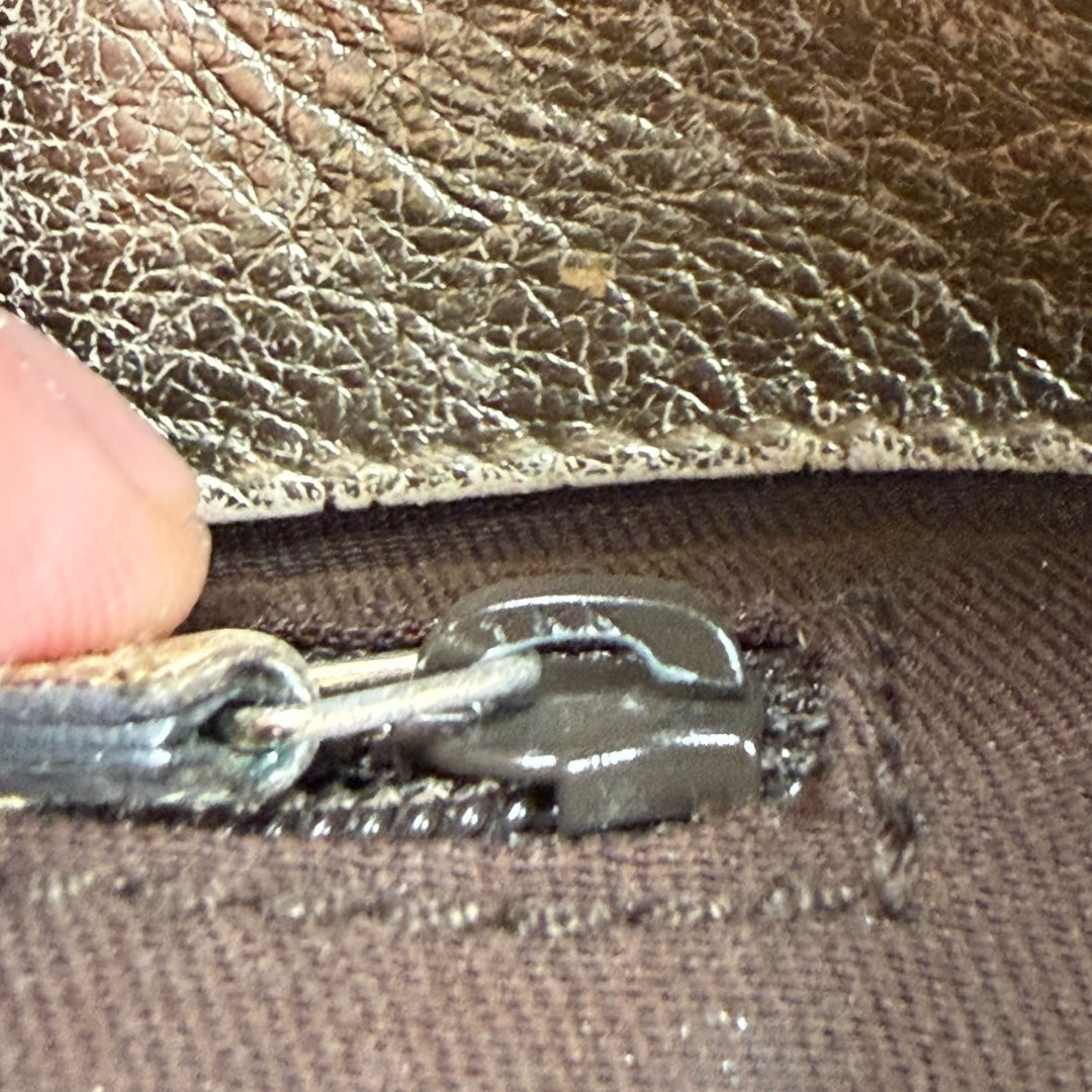 Gucci canvas handbag beige/gold