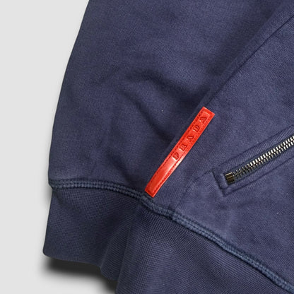 Prada sport zip-up hoodie navy 2008 - Large