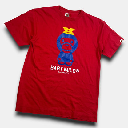 Bape baby milo tee red - medium
