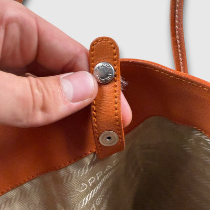 Prada tote bag orange
