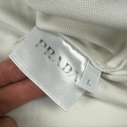 Prada polo shirt white - Large