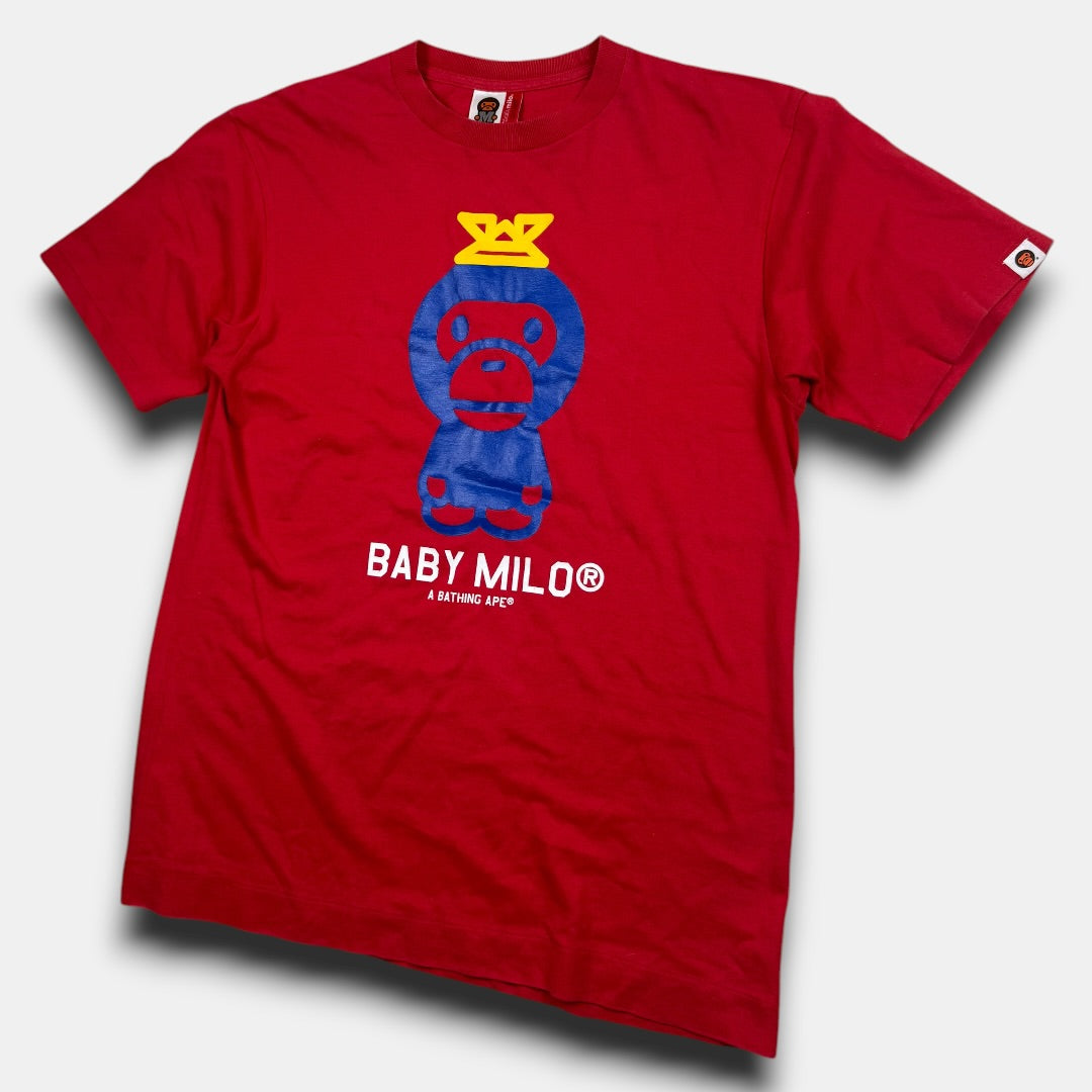 Bape baby milo tee red - medium