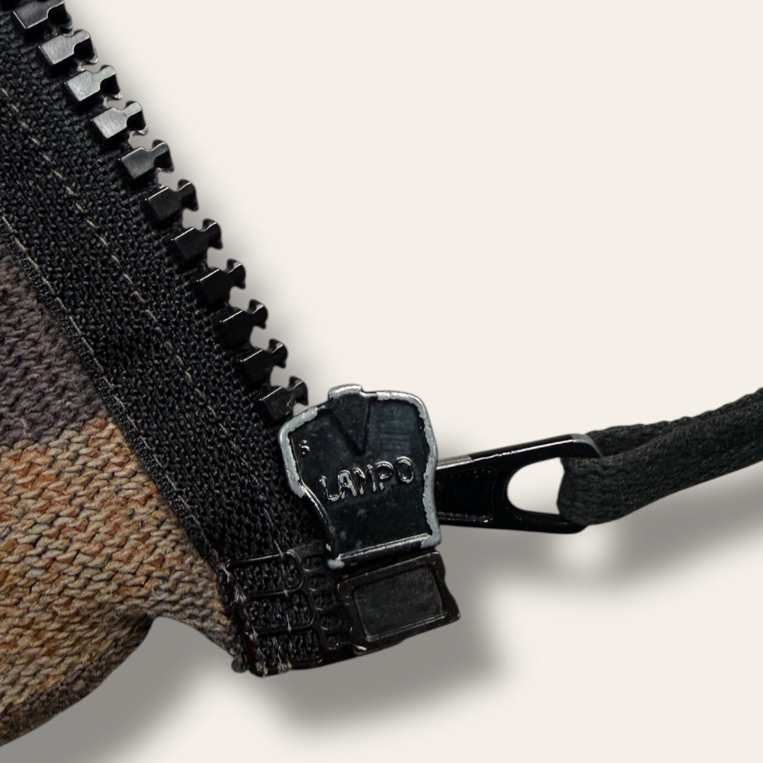 Stone Island zip-up vest brown - Large