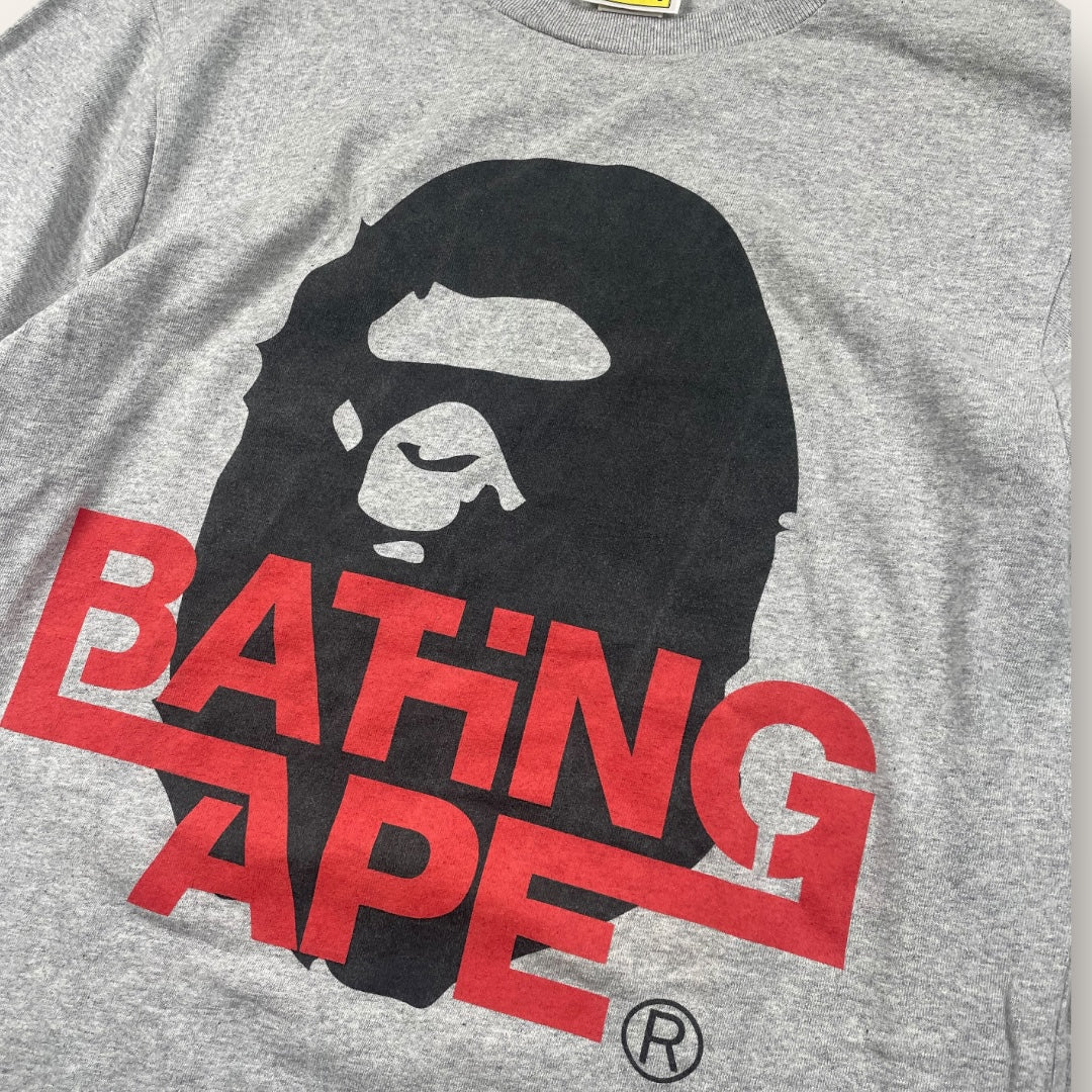 Bape longsleeve grey - small