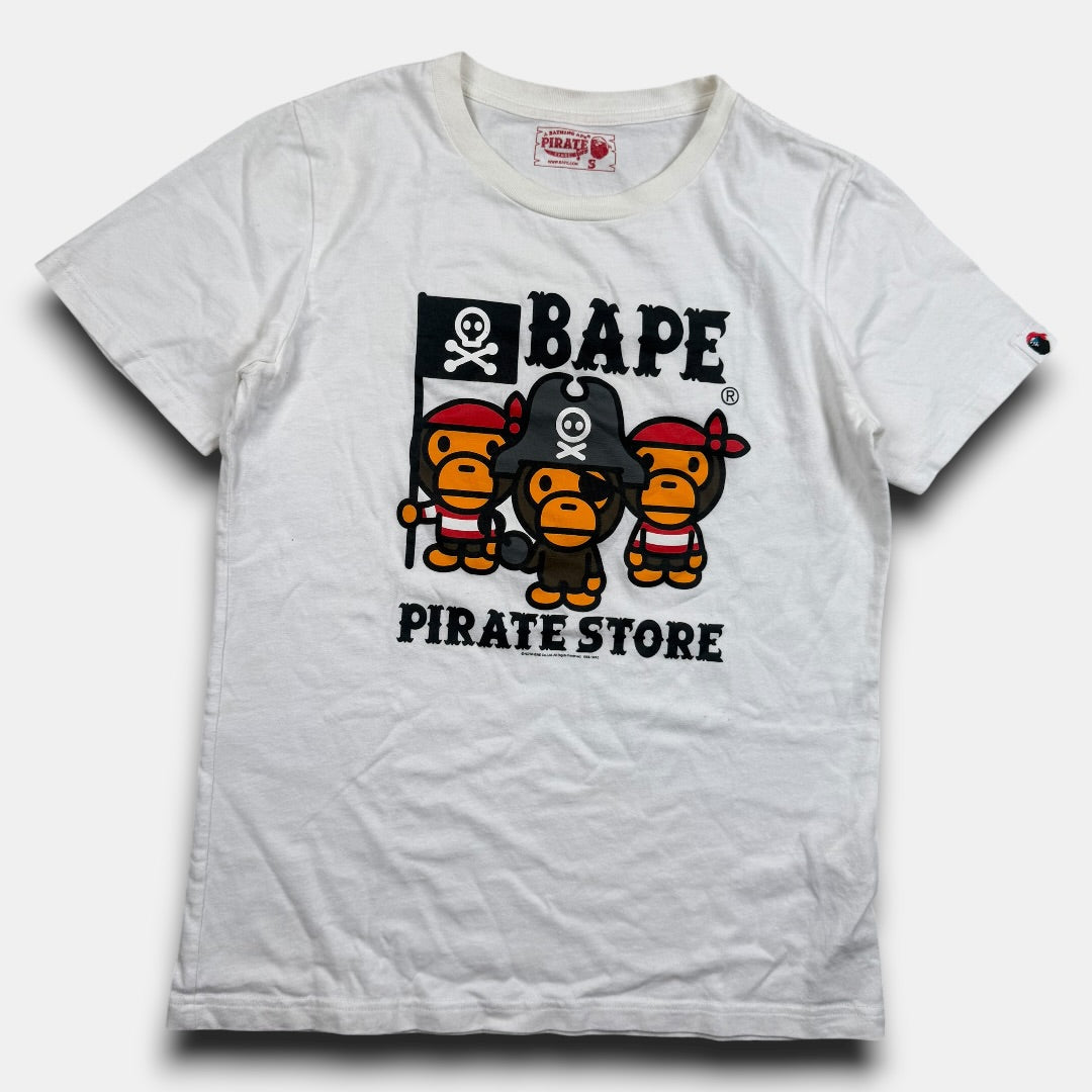 Bape pirates tee white - Small