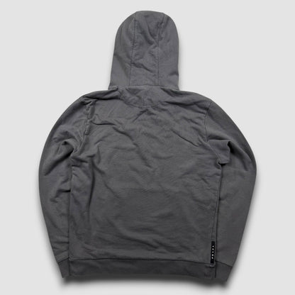 Prada black logo hoodie grey - Large