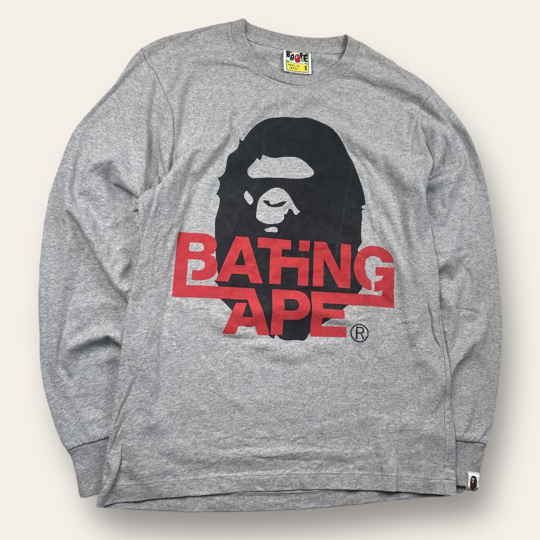 Bape longsleeve grey - small