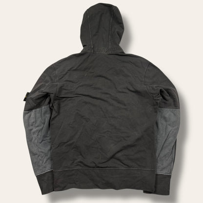 Stone island zip-up vest black/grey - Medium