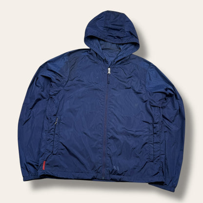 Prada sport short tab windbreaker blue SS/2009  - Large