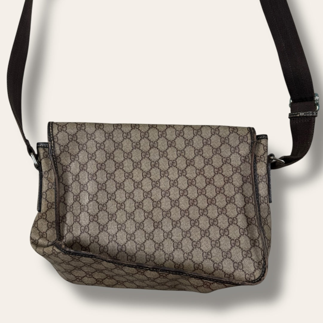 Gucci canvas shoulder bag