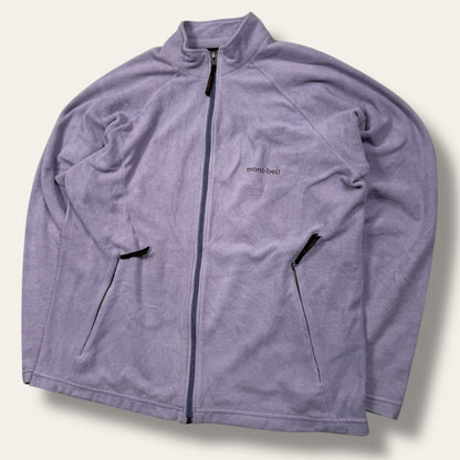 Montbell zip-up vest purple - small
