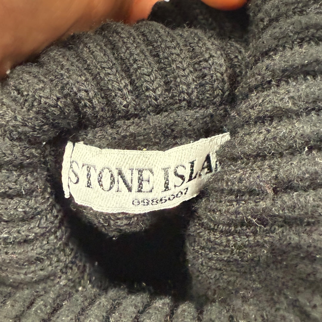 Stone island turtleneck sweater black - Medium