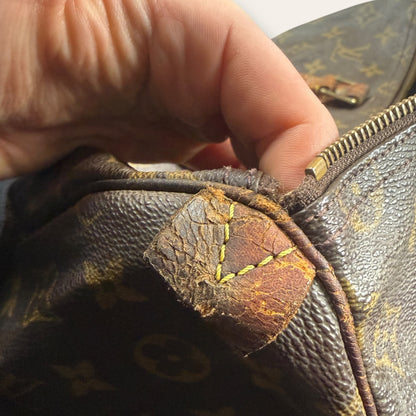 Louis vuitton speedy 30 monogram canvas bag brown