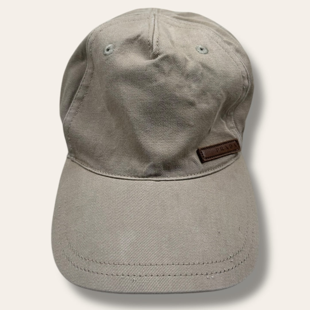 Prada brown logo cap - Large