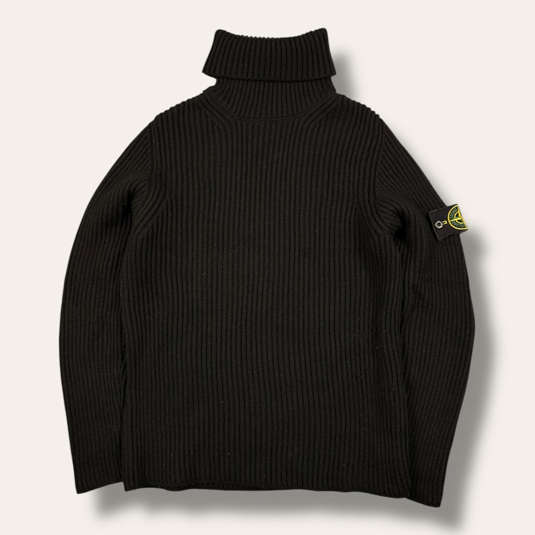 Stone island turtleneck sweater black - Medium