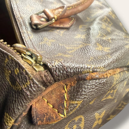 Louis vuitton speedy 30 monogram canvas bag brown