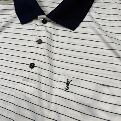 Yves saint laurent polo shirt striped - Medium