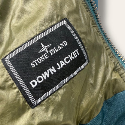 Stone Island Mesh badge jacket blue - Small