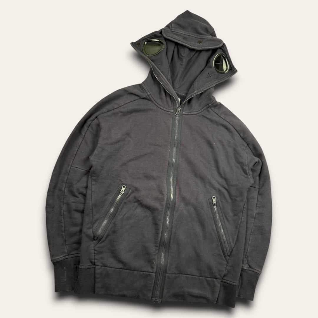 C.P. Company goggle zip-up hoodie navy - Small