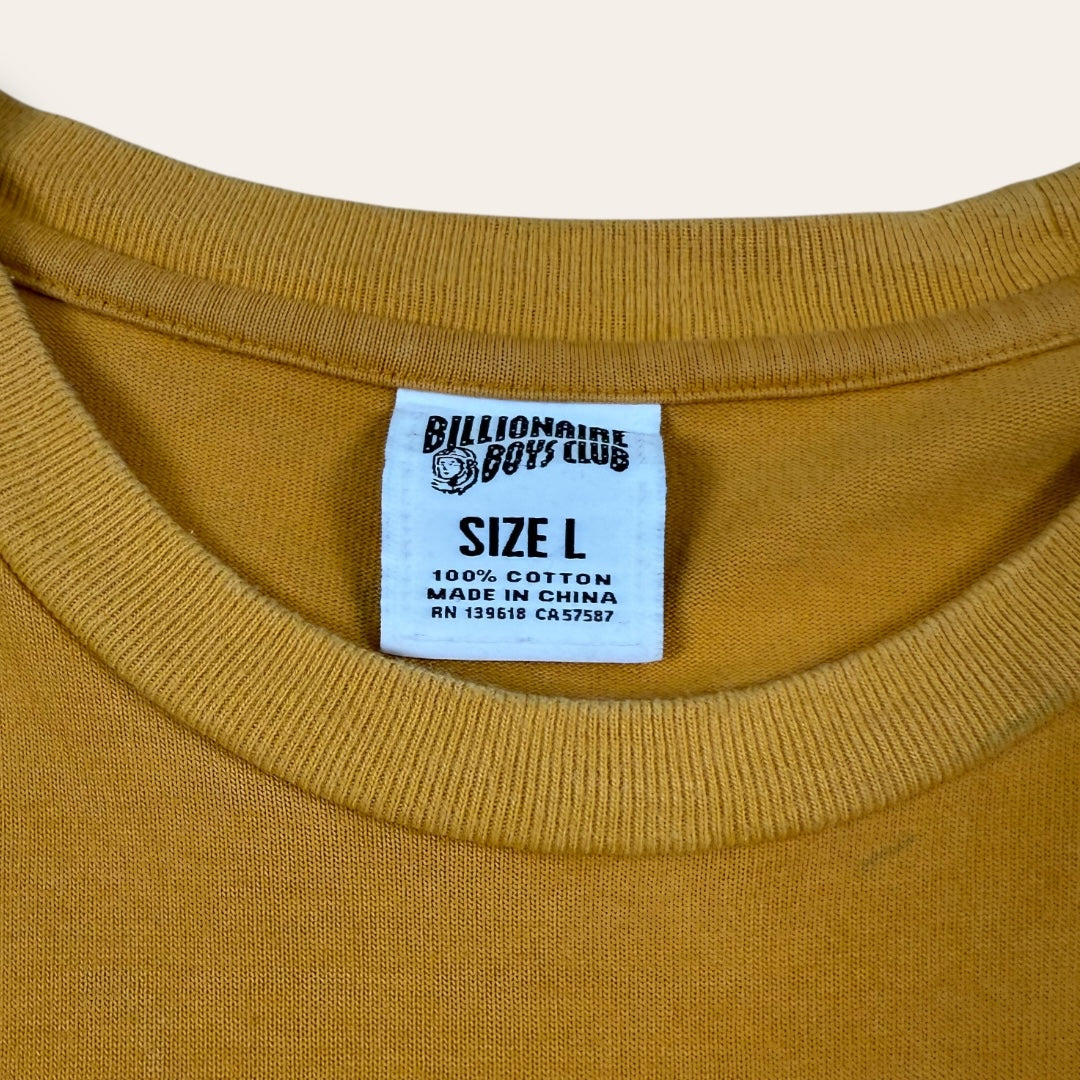 Billionaire boys club long sleeve mustard - Large