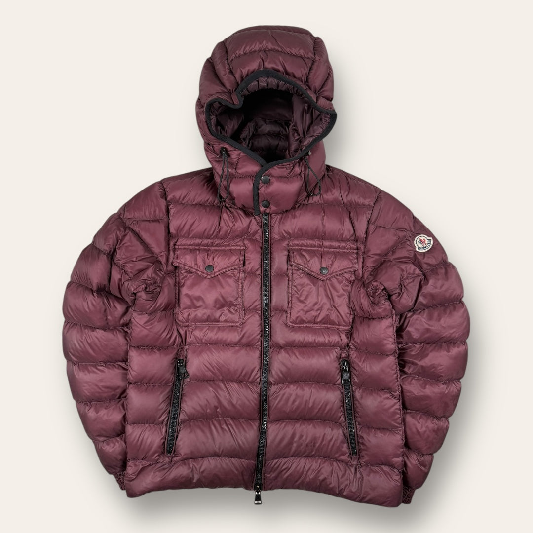 Moncler jacket burgundy - 2 (small/Medium)